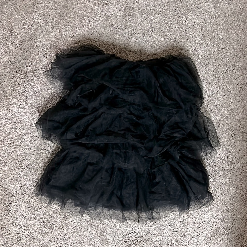 Tulle mini party dress black NWT